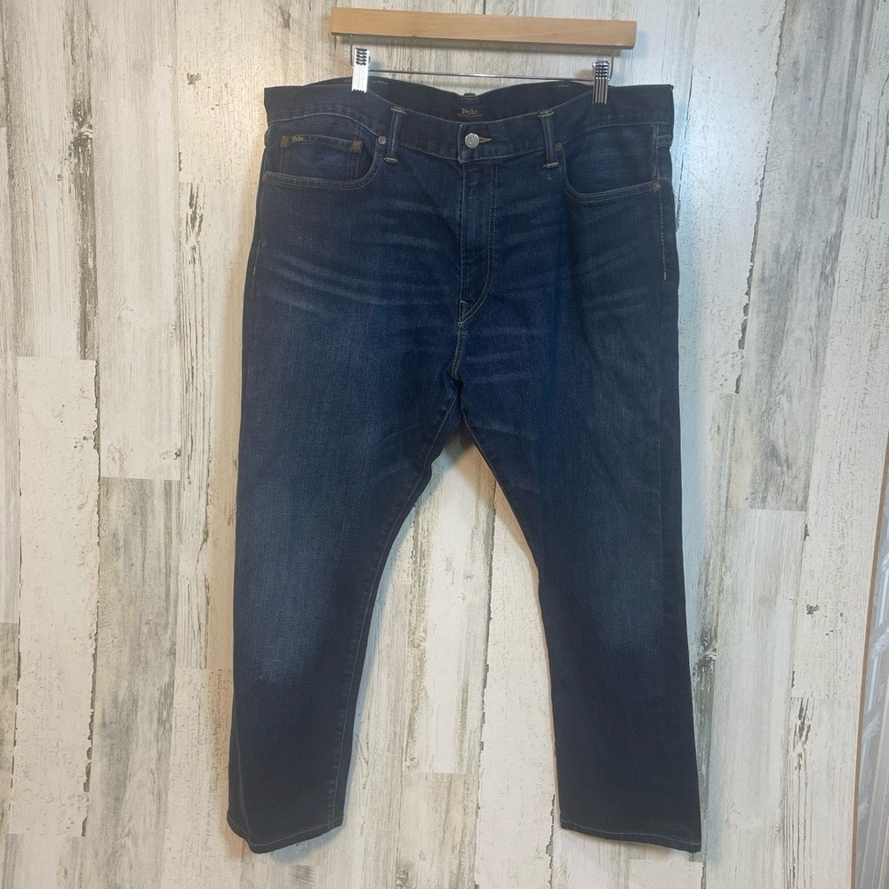 Polo Ralph Lauren Jeans Mens 40 Dark Wash Blue‎ Hampton Relaxed Straight Classic